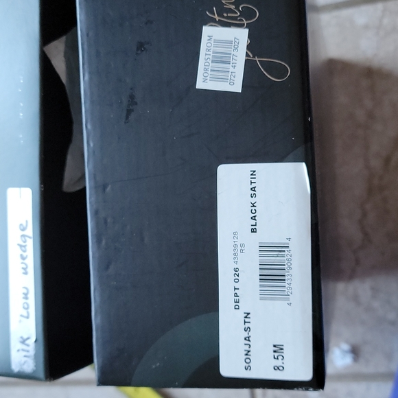 Platinum BP Wedge Black Dress Heels - Picture 8 of 8